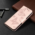 thumbnail image 5 of Dteck Case For Samsung Galaxy S21 plus 6.7 inch Premium PU Leather Flip Wallet Case Embossed Full Body Protection Flip Stand Card Holder Magnetic Cover , pink, 5 of 5