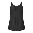 thumbnail image 4 of HUJlwoi Plus Size Tops for Women Pleated Spaghetti Strap Lightweight Camisole Trendy Sleeveless Backless Tanks Casual Summer Lady Shirts, 4 of 7