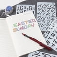 thumbnail image 4 of 20 Piece Alphabet Stencil Sets Rulers Letters Number Stencils Lettering Template, 4 of 6