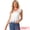 White, variant on DARING DIVA Women's Sheer Crochet Boho Blouses with Scalloped Edges S Black
