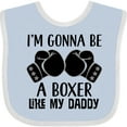 thumbnail image 3 of Inktastic Boxer Like Daddy Boxing Boys or Girls Baby Bib, 3 of 4