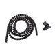 thumbnail image 4 of 2x Negro Gris 10 Mm 15 Mm 25 Diámetro Cable de Computadora Administrar Cable de Ambre Manga de Enrolmiento Tubo Envoltura perfke Tubo de envoltura de alambre de cable espiral, 4 of 9