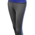 thumbnail image 3 of FashionOutfit Women's Back Color Contrast 3/4 Capri Skinny Workout Yoga Pants, 3 of 3