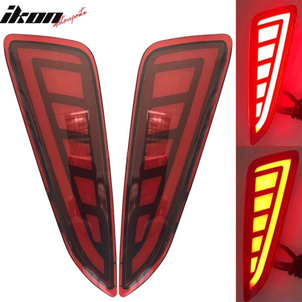 Compatible With 17 18 Toyota Chr Led Rear Bumper Side Reflectors Lights Tail Lights Lamps Walmart Com Walmart Com