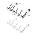 thumbnail image 4 of Punch Free Hooks for Hanging Use Made of Iron Black Color Perfect for Home Bath Kitchen 1PC, 4 of 5
