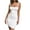 White, variant on Elainilye Fashion Cocktail Dress for Women Casual Slim Fitting Suspender Sleeveless Square Neck Dress Prom Dress Party Dress,Brown