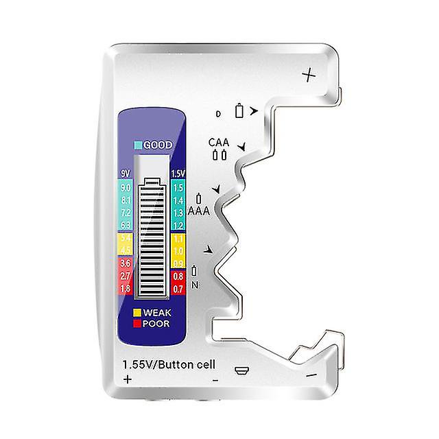 Probador de batería digital Pantalla Lcd C D N Aa Aaa 9v 1.5v Botón de verificación de capacidad de la batería Detector Diagnóstico de capacitancia LingWen 8390606475510