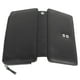 thumbnail image 2 of Cartera larga para hombre de piel sintética esmerilada retro multifuncional para teléfono, tarjetero, bolso de mano de negocios con cremallera y correa negra, 2 of 10