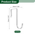 thumbnail image 2 of Uxcell J-Shaped Hook, Hanging Sink Grid Hooks for Hanging, Drying, Kitchen Spoon Hanger Supermarket 30mm, 2 of 5