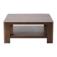thumbnail image 3 of New Pacific Direct Trevin KD Square Coffee Table with Open Shelf in Walnut, 3 of 7