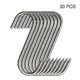 thumbnail image 1 of 20pcs Stainless Steel Hooks With Sharp Tip For Butcher Shop For Kitchen Hot And Cold Smoking Practical Hook, 1 of 5