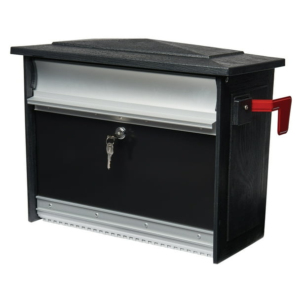 Gibraltar Mailboxes Mailsafe Medium, Aluminum, Locking, WallMount