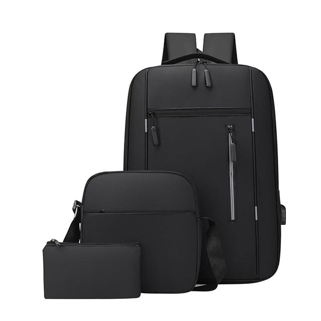 Sac à Dos avec Port de Chargement Usb 3 Pcs/ensemble Port de Chargement Usb Sac à Dos de Camping et de Voyage Sac de Jour d'Affaires Sac à Dos pour Voyage
