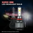thumbnail image 2 of For Mitsubishi Lancer 2011 2012 2013 2014 2015 - 6x LED Combo 9005+9006 Headlight & H11 Fog Light Bulbs Kit, 2 of 16