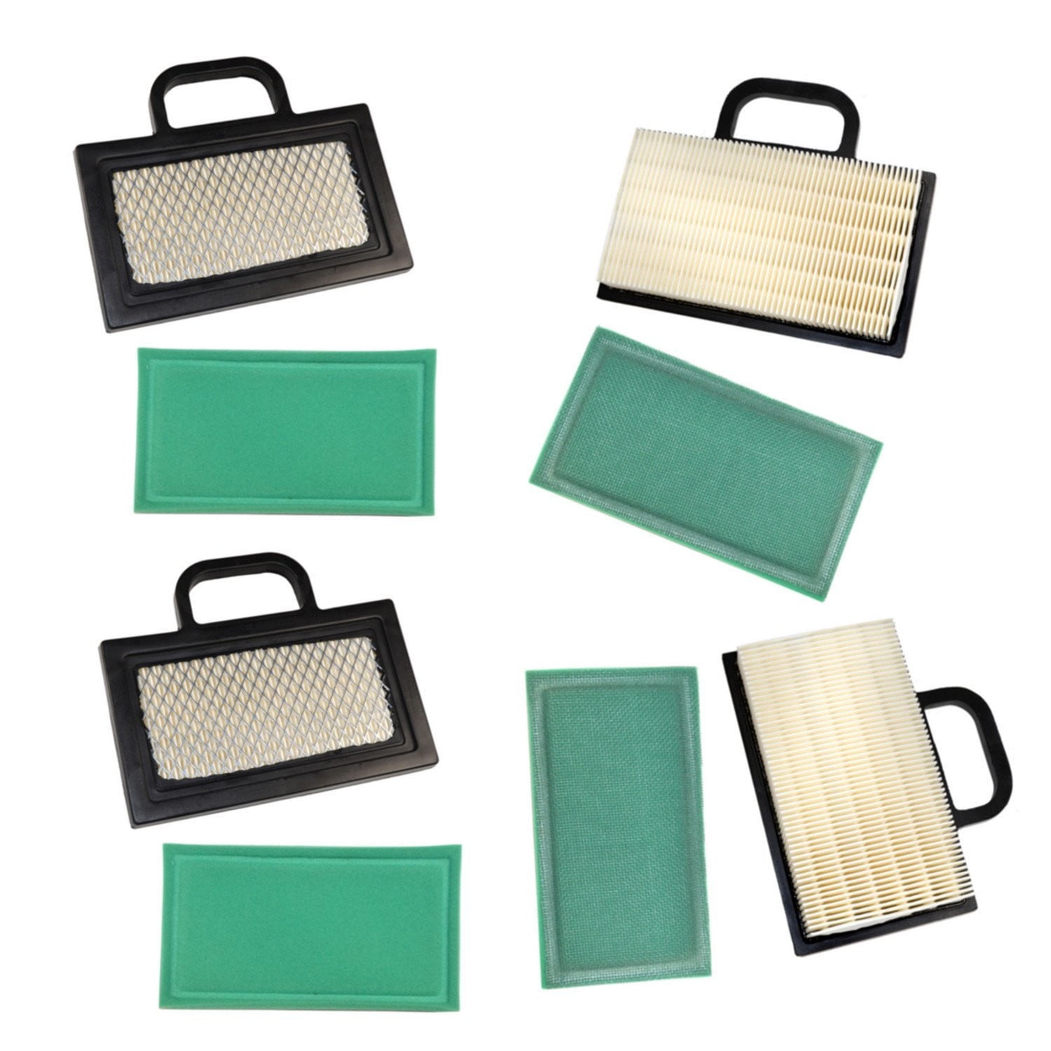 HQRP 4pack Air Filter Kit (Cartridge w/ Precleaner) for John Deere