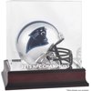 Carolina Panthers 2015 NFC Conference Champions Mahogany Logo Mini Helmet Display Case