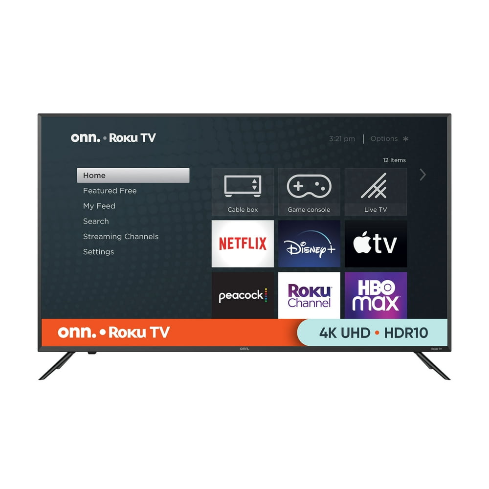 onn. 50" Class 4K (2160P) Roku Smart LED TV (100012585)