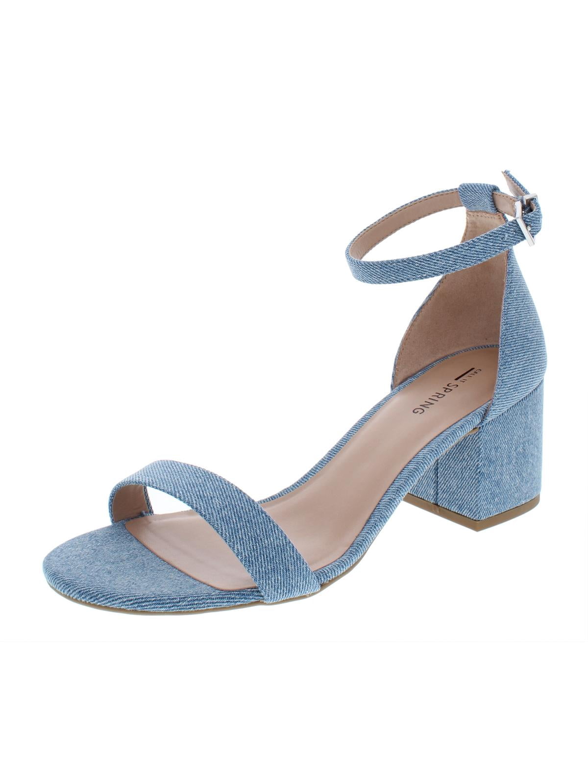 light blue womens sandals