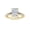 Yellow Gold, variant on 1 to 5 Carat Radiant,Round Cut LAB GROWN Diamond Hidden Halo Engagement Ring (Color D-E Clarity VS1-VS2) Platinum 1 Carat Size-4