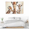 thumbnail image 4 of COMIO  Giraffes Tapestry South African Animal Safari Funny Design Modern Art Cute Wildlife Wall Hanging Tapestry for Living Room Bedroom Dorm Home Decorative Polyester 60x40 Inch, 4 of 7