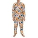 thumbnail image 3 of Balery Cute Chickens Pijama para Hombre de Dos Piezas con Manga Larga, Conjunto de Dormir y Descanso Suave con Bolsillos-Small, 3 of 7