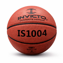 Invicto IS1004 Composite Leather Basketball, Indoor/Outdoor, 29.5 in, Orange