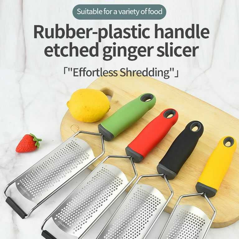 Stainless Steel Cheese Grater Zester Ginger Lemon Shredder Hand Held Flat Tool