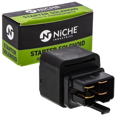 NICHE Starter Solenoid Relay Switch For Yamaha FJR1300, WR250R, Arctic Cat Snowmobiles & More - OEM Compatible, Includes 30A Fuse