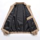 thumbnail image 4 of Ceisia Men's Casual Flip Collar Zipper Jacket with Pockets Oversized Contrast Hood Gift Outerwear, 4 of 9