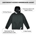 thumbnail image 3 of Boy's Fleece Lined Windbreaker Jacket W/ Hood (XS-XL), 3 of 5