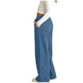 thumbnail image 4 of Casual High Waist Smocked Pants with Wide Leg and Loose Fit for Women, 4 of 8