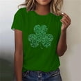 thumbnail image 2 of Mujeres Manga Corta de Verano Tops Impreso Sudadera Casual, Cuello Redondo Blusa Ligera para la Primavera Y el Verano, 2 of 4