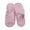 Pink, variant on Women Open Toe Fuzzy Slippers Cross Band Memory Foam Indoor Outdoor House Shoes