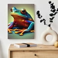 thumbnail image 4 of BCIIG  Bathroom Animal Wall Art Funny Frog Painting See Hear Speak No Evil Animal Picture Prints for Bathroom, 4 of 5