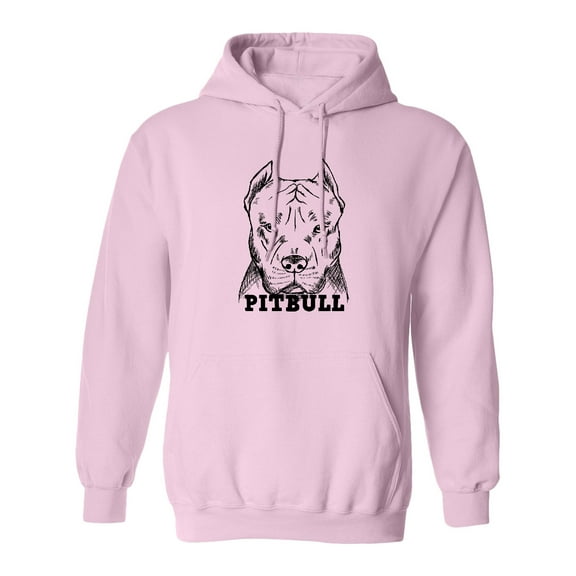 Inktastic Pitbull Sketch Portrait with Dog Breed Name Adult Hoodie Sweatshirt