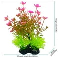 thumbnail image 2 of Aquarium Decoration Plants Fake Aquatic Plants For Fish Tank, Ideal For Aquarium Enthusiasts Who Prefer No Plant Maintenance, Weighted Base Stable Standing Safe For, 2 of 3