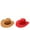 Red 1PCS and Khaki 1PCS, variant on 2 Pack Adult Hat Lot Casual Solid Summer Western Plain Cowboy Hat Fashion Cowboy Sun Hat Mini Birthday Hats Wide Brim Travel Sun Cowboys Hat for Women Cowboy Hat for Toddler Boy