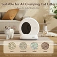 thumbnail image 4 of Self-Cleaning Cat Litter Box, Automatic Cat Litter Box with APP Control, Safety Sensors, Odor Isolation & Health Monitoring, 4 of 11