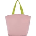 thumbnail image 3 of Mina Victory Handbags & Crossbody Cotton Palm Tree Beach Bag in Blush Pink, 3 of 5