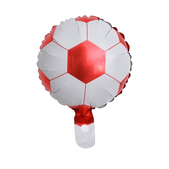International Soccer Celebration 10 Inch Aluminum Foil Balloons 50pcs Soccer Ball Design for Game Day Soccer Party Decorations Birthday Supplies