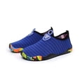 thumbnail image 2 of Kids Water Shoes for Girls Boys Swim Beach Hiking Pool Shoes Barefoots for Toddler Blue 10-10.5Y, 2 of 5