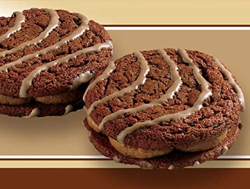 Little Debbie Fudge Rounds, 4 Boxes of 32 Individually Wrapped Chocolate Sandwich Cookies with Fudge Creme