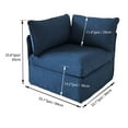 thumbnail image 3 of Ensemble modulaire de fauteuils d'angle Flexiform, bleu, 3 of 6