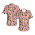 thumbnail image 3 of Goofa Fruit Pattern Women's Slim-Fit Short-Sleeve V-Neck T-Shirt,Classic-Fit Short-Sleeve V-Neck T-Shirt-Large, 3 of 5