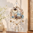 thumbnail image 3 of Stained Glass Cat Wind Chime, Bohemian Acrylic Suncatcher Wind Chime, Garden Chimes Window Light Catcher for Garden Porch Patio Balcony Tree Yard (1PC, A), 3 of 7
