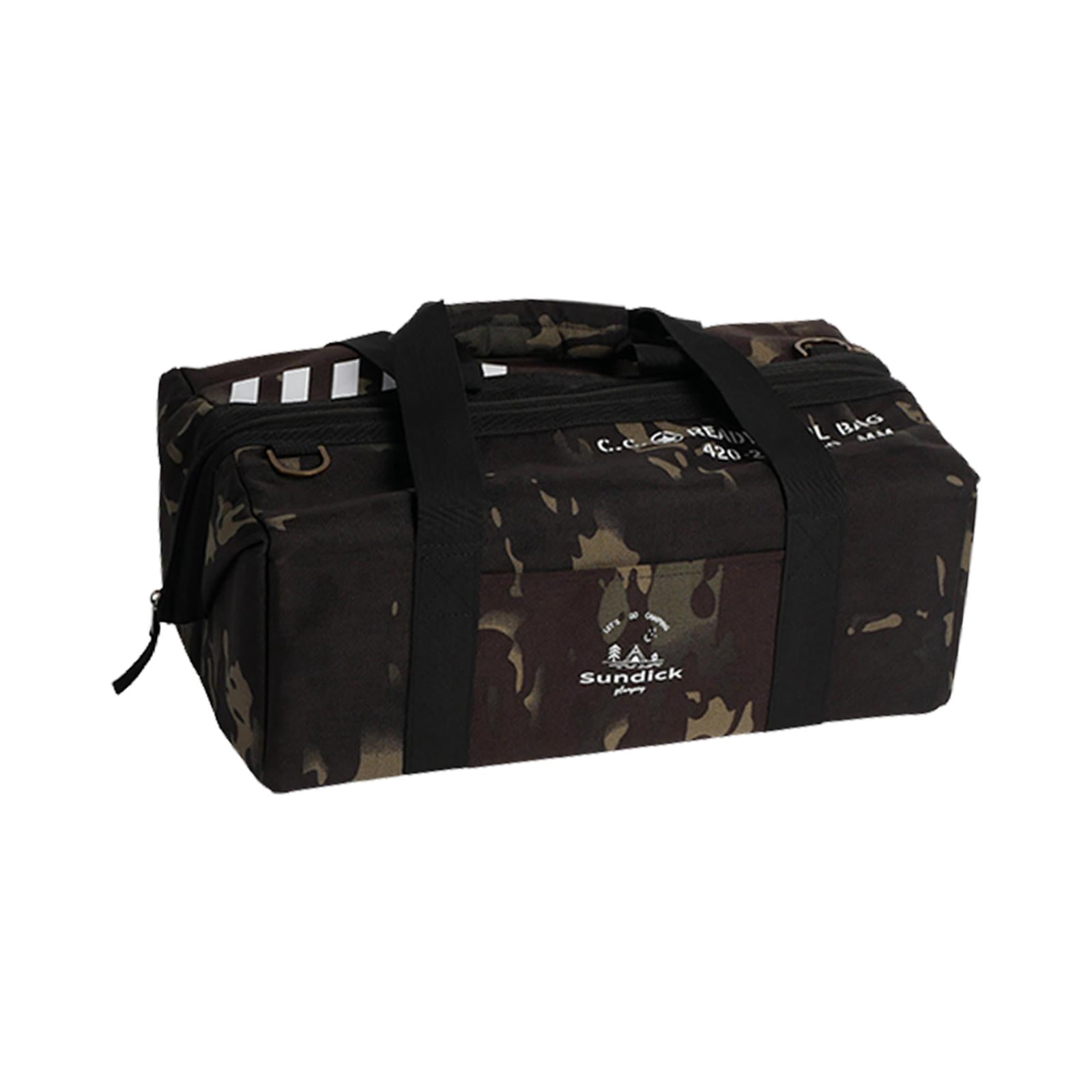 Colaxi Camping Storage Bag Tool Bag for Professionals Container Case Tools Storage Bag Handbag for Trunk Outdoor Picnic Garage Travel Black