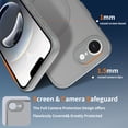 thumbnail image 3 of for iPhone 16e Magnetic Case Support Wireless Charging, Shockproof Military-Grade Protection Cover, Slim Anti-Scratch Phone Case for iPhone 16e Match with Car Mount Holder, Gray, 3 of 6