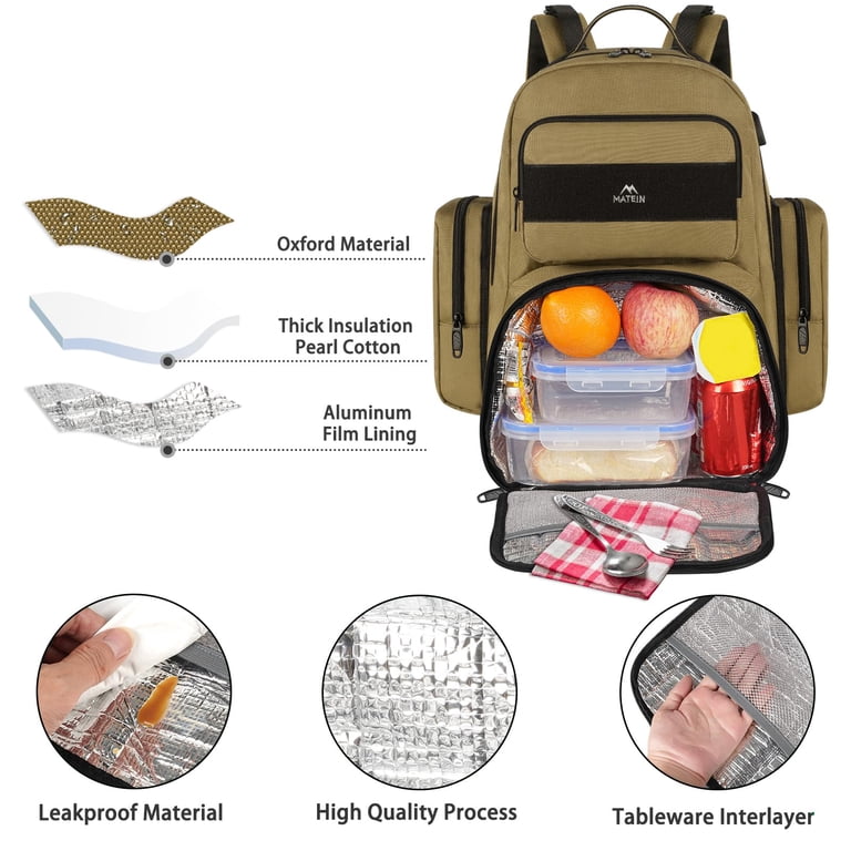 best backpack laptop lunch Box Backpack, Gray / 17'' friendly design Lunch Backpack for Women Men