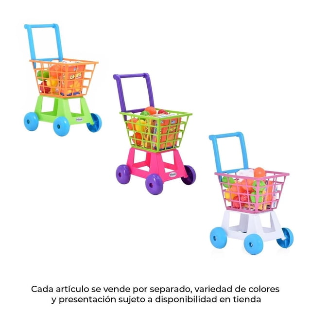 Carrito de Súper Prinsel Multicolor Varios Modelos 1 Pieza