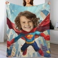 Kids Superhero Blanket Custom Blanket for Boys Personalized Super Hero